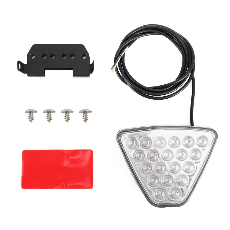 DC12V 1W Car Triangle Highlight Brake Lights Reversing Light with 20LEDs SMD-3528, Triangle (Transparent), Triangle (Black), Triangle (Red)