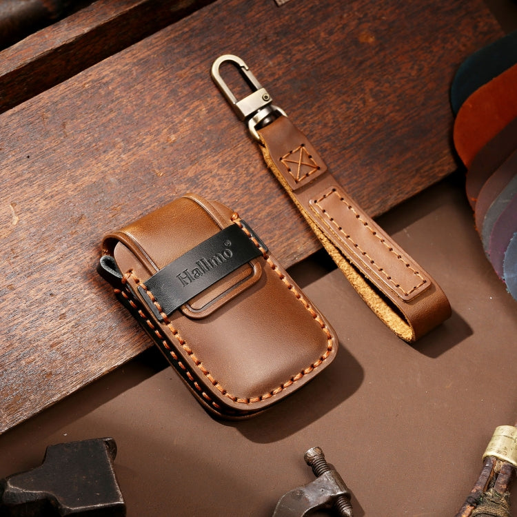 Hallmo Car Cowhide Leather Key Protective Cover Key Case for Volkswagen Lavida B Style, For Volkswagen Lavida BStyle, For Volkswagen Lavida B Style
