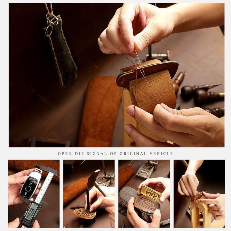 Hallmo Car Cowhide Leather Key Protective Cover Key Case for Volkswagen Lavida B Style, For Volkswagen Lavida BStyle, For Volkswagen Lavida B Style