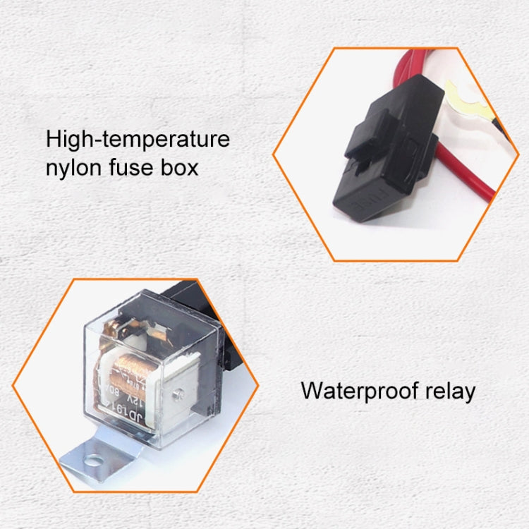 12V Car Horn Wiring Harness Relay Cable, 12V