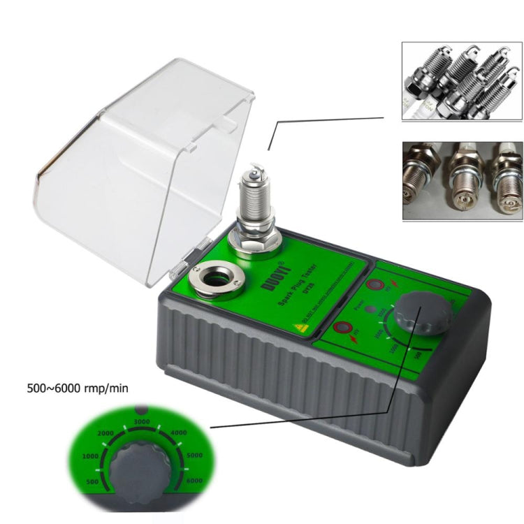 DUOYI DY28 Car Double Hole Spark Plug Tester, US Plug, DUOYI US Plug