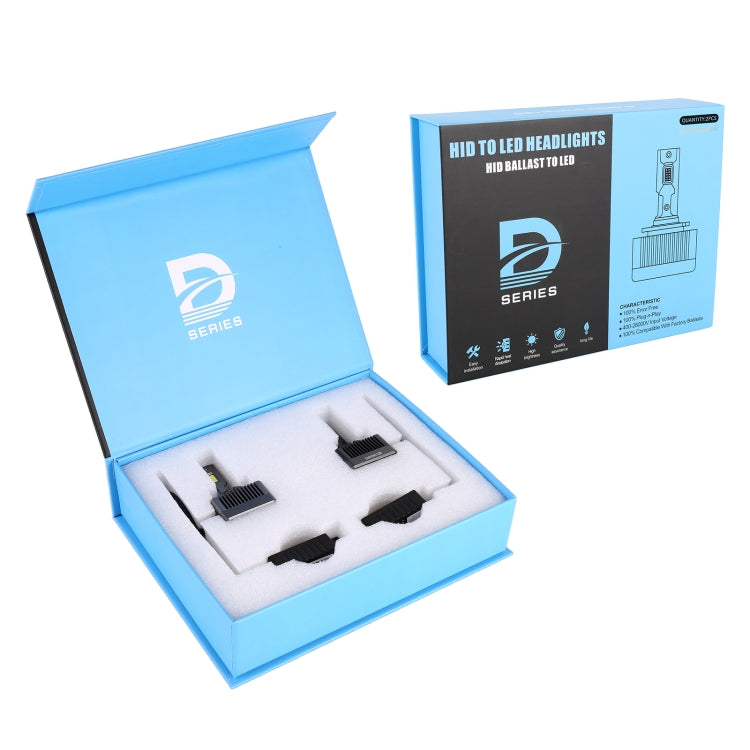 1 Pair D Series D3S Car HID Ballast to LED Headlight DC12V / 35W / 6000K / 5000LM, D3S