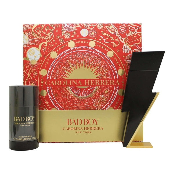 Carolina Herrera Bad Boy Gift Set 50ml EDT + 75g Deodorant Stick