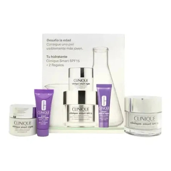 Clinique Lift & Firm Lab Gift Set 50ml Smart Moisturiser SPF15 + 15ml Smart Night Moisturiser + 10ml Smart Clinical Repair Serum