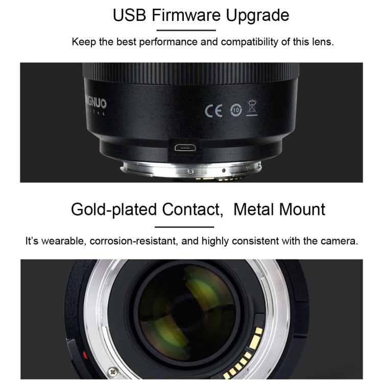 YONGNUO YN50MM F1.4C F1.4 Lens Large Aperture Auto Focus Lens for Canon, YN50mm F1.4C