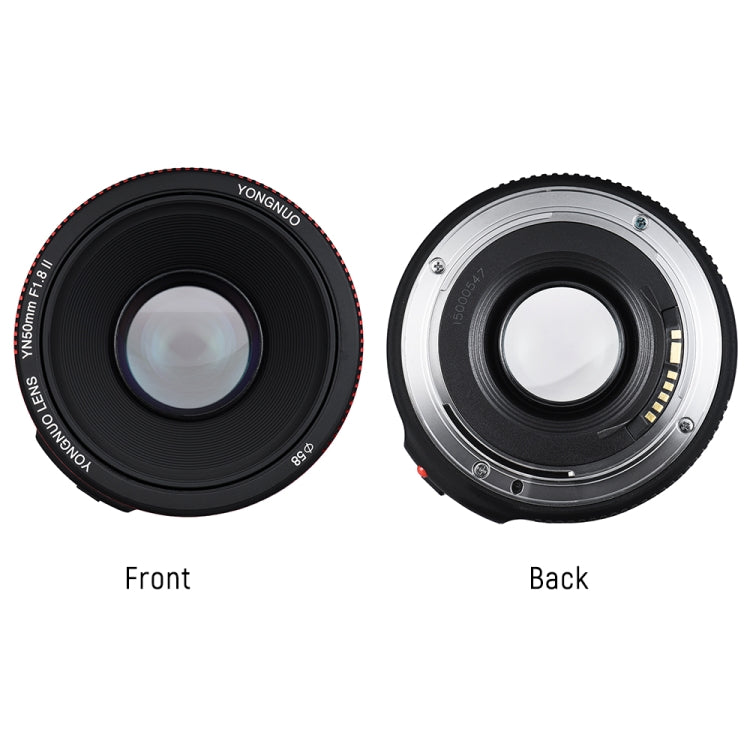 YONGNUO YN50MM F1.8C II F1.8 Auto Focus Lens for Canon EF Mount New Lens, YN50mm F1.8C II