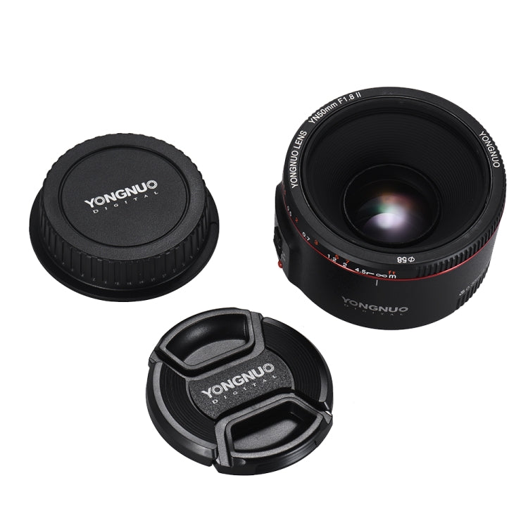 YONGNUO YN50MM F1.8C II F1.8 Auto Focus Lens for Canon EF Mount New Lens, YN50mm F1.8C II