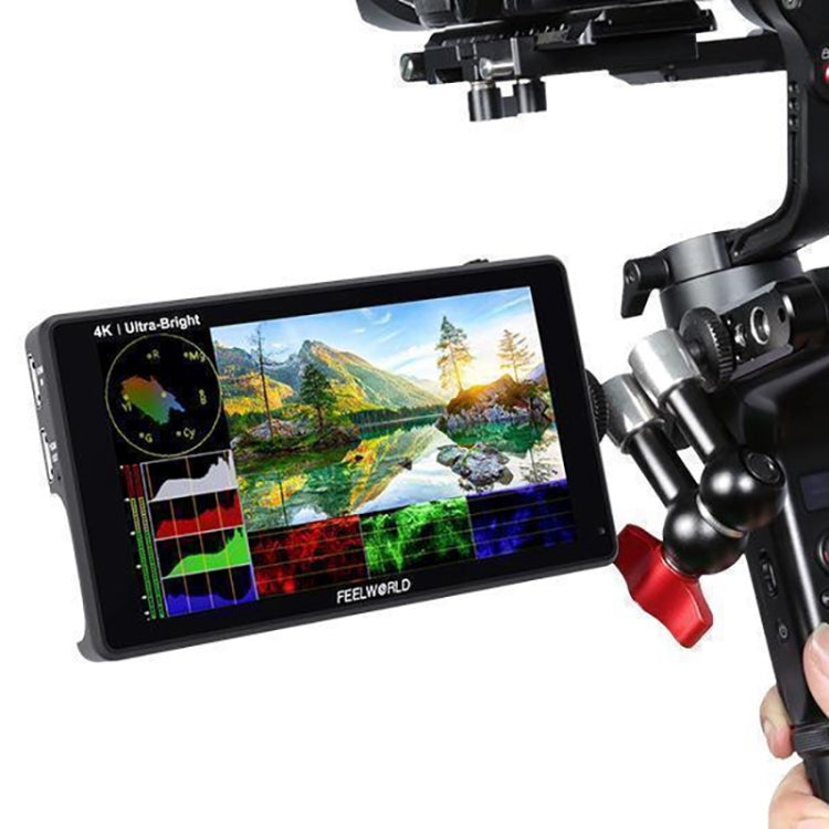 FEELWORLD LUT6 1920x1080 2600 nits 6 inch IPS Screen HDMI 4K Touch Control Camera Field Monitor, LUT6