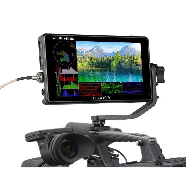 FEELWORLD LUT6S 1920x1080 2600 nits 6 inch IPS Screen HDMI 4K Touch Screen SDI HDI Camera Field Monitor, LUT6S