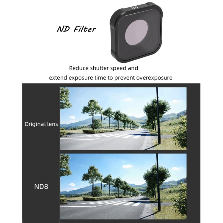 JSR KB Series CPL+ND8+ND16 Lens Filter for GoPro HERO13 Black /12 Black /11 Black /10 Black /9 Black, 3-in-1