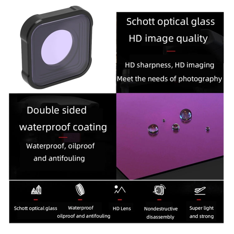 JSR KB Series STAR+CPL+NIGHT+ND8+ND16+ND32 Lens Filter for GoPro HERO13 Black /12 Black /11 Black /10 Black /9 Black, 6-in-1
