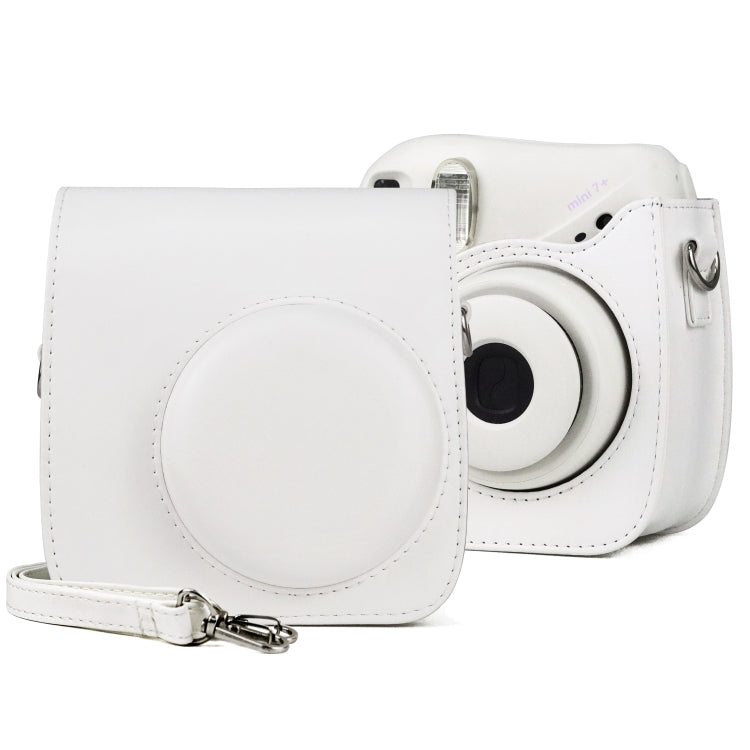 Retro Full Body PU Leather Case Camera  Bag with Strap for FUJIFILM instax mini 7+, For FUJIFILM Instax Mini 7+