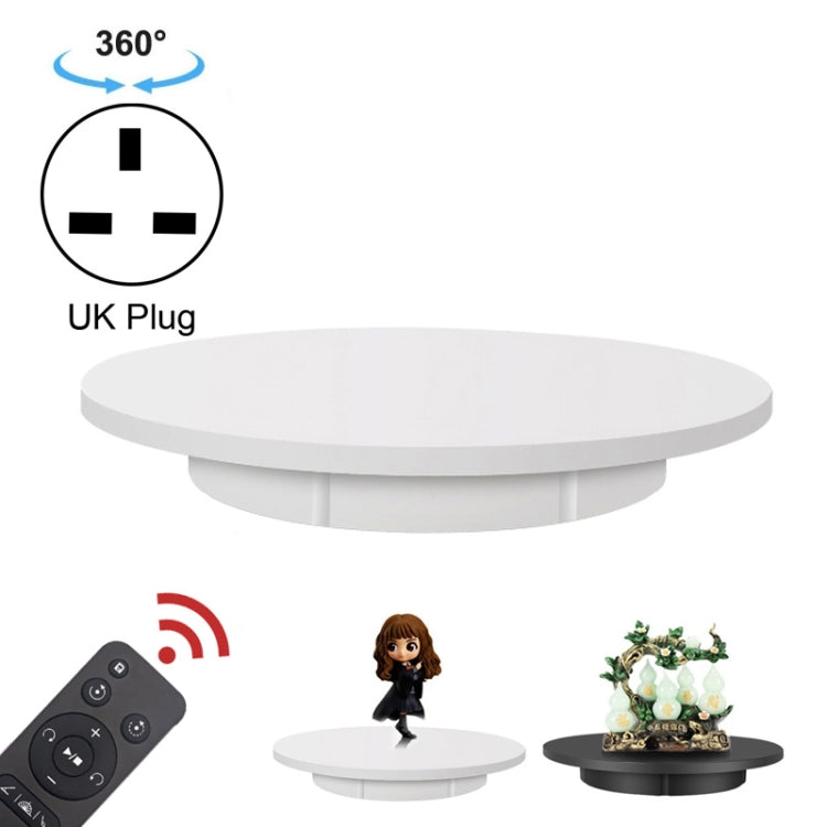 42cm Electric Rotating Display Stand Video Shooting Props Turntable, Load: 100kg, Plug-in Power, UK Plug, 42cm, UK Plug