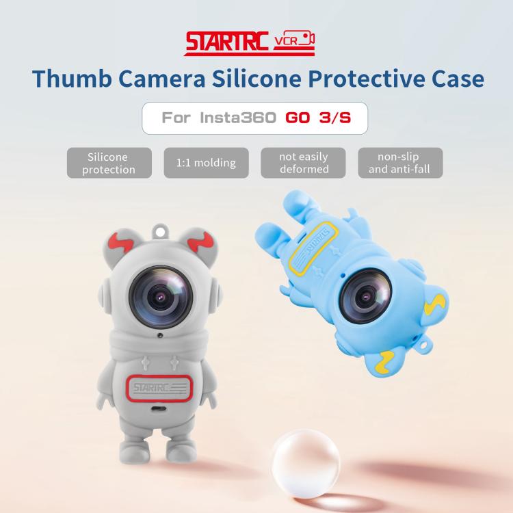 For Insta360 GO 3S STARTRC Cartoon Silicone Protective Case, For Insta360 GO 3S