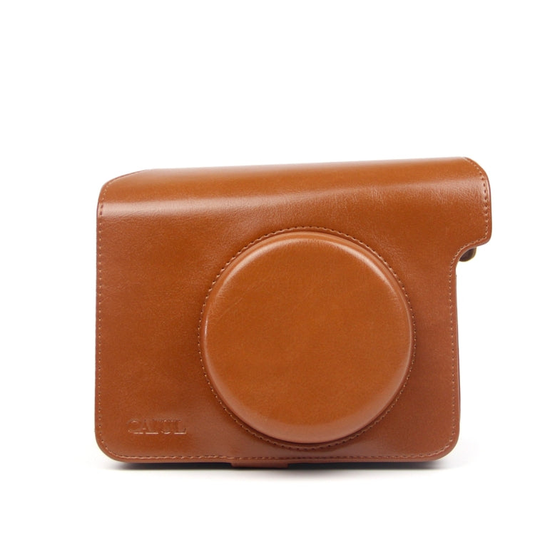 Vintage PU Leather Case Bag for Polaroid W300 Camera, with Adjustable Shoulder Strap, W300