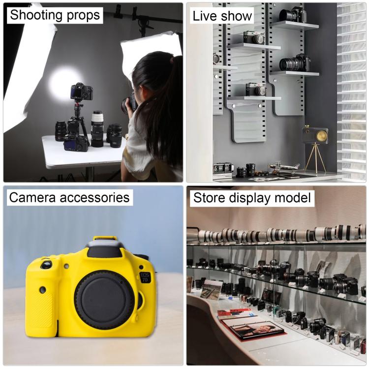 For Canon EOS 7D Non-Working Fake Dummy 70-200 Lens DSLR Camera Model Photo Studio Props with Strap , For Canon 7D (70-200 Lens)