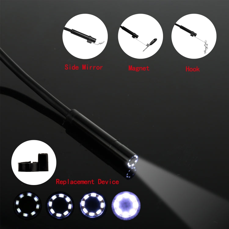 P20 4.3 Inch Screen Display HD1080P Inspection Endoscope with 8 LEDs, Length: 2m, Lens Diameter: 8mm, Hard Line, Length: 2m, Hard Line