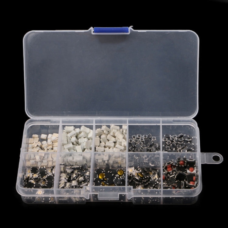 200 PCS Car Remote Control Button Awitch Button Package Patch Tact Switch Button Package, 200pcs