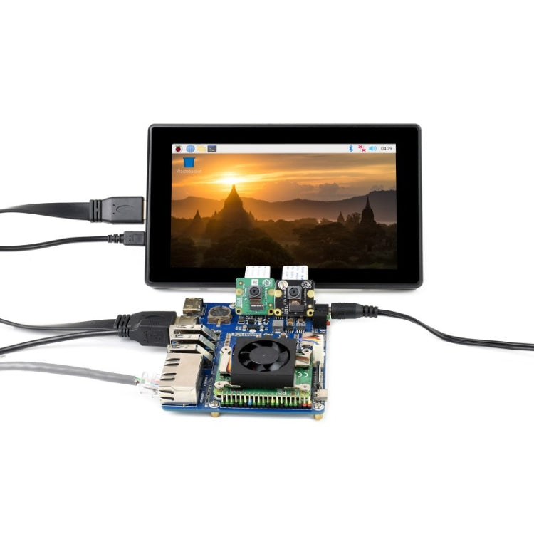 Waveshare Compute Module Dual Gigabit Ethernet Base Board for Raspberry Pi CM4, For Raspberry Pi CM4