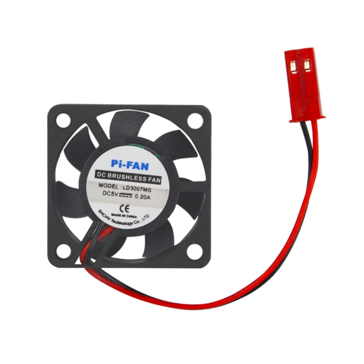 DC 5V 0.2A Mini Computer Case Cooler Cooling Fan with Screws Parts for Raspberry Pi 3B / 2B / B+, Size: 30x30x8mm