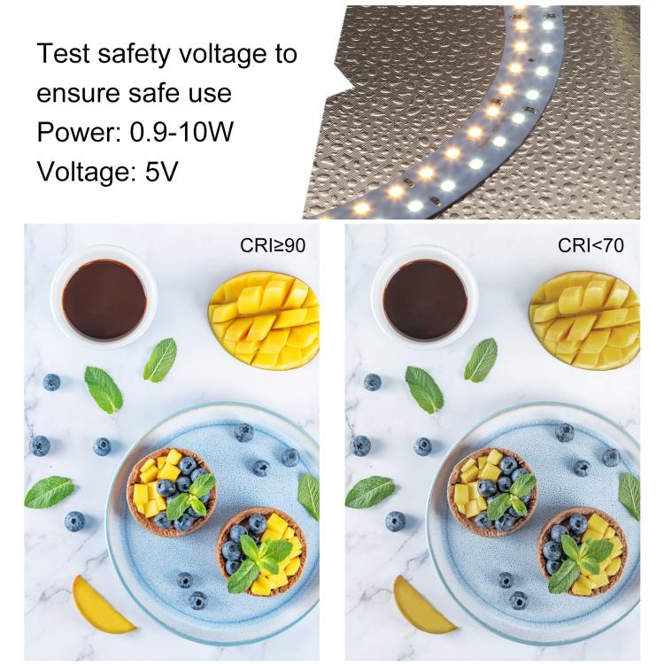 40cm Folding Portable Ring Light USB Photo Lighting Studio Shooting Tent Box with 6 x Color PVC Backdrops, Size: 40cm x 40cm x 40cm, 40cm