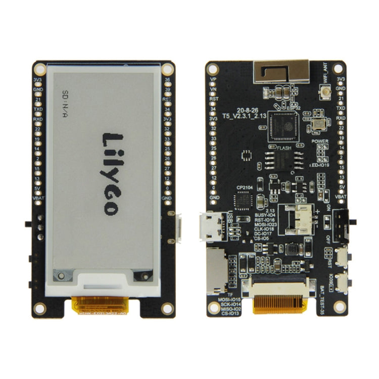 TTGO T5 V2.3.1 ink screen DEPG0213BN WiFi Bluetooth Module 2.13 inch ink Screen Development Board, DEPG0213BN