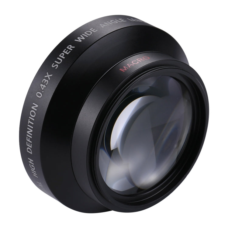 62mm 0.43X Super Wide Angle Lens with Macro Lens, 62mm