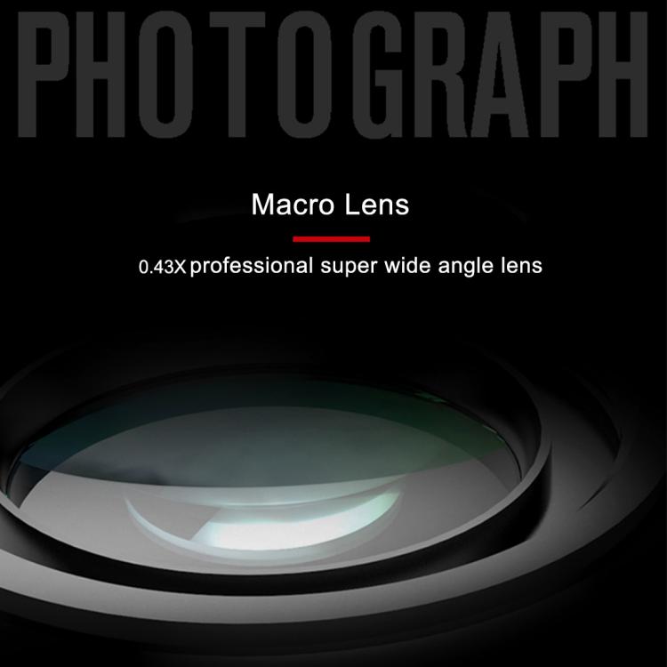 62mm 0.43X Super Wide Angle Lens with Macro Lens, 62mm