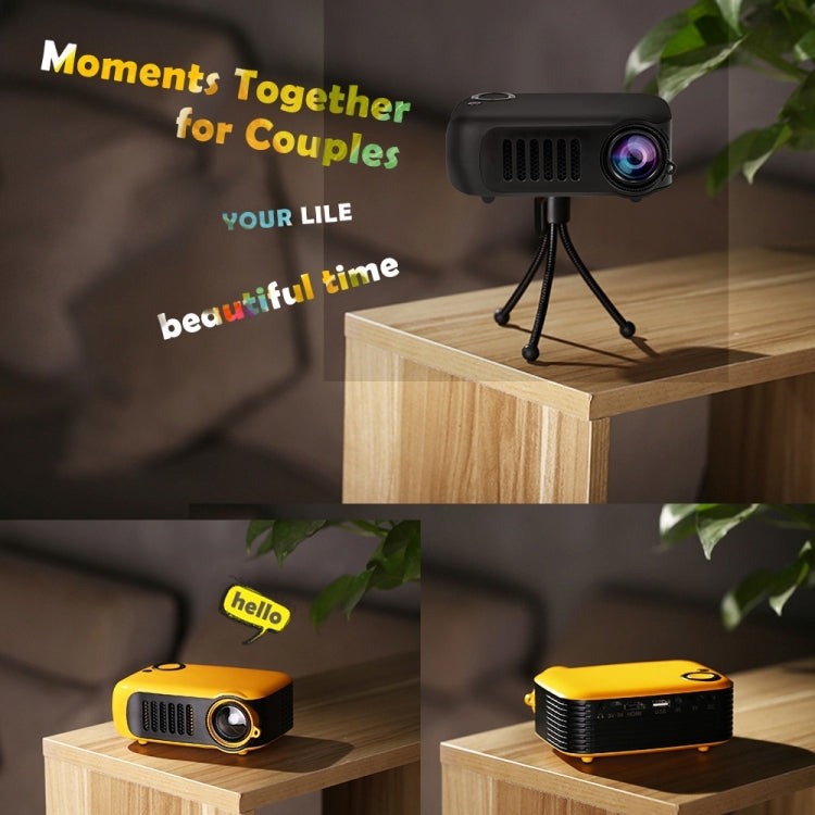 A2000 Portable Projector 800 Lumen LCD Home Theater Video Projector, Support 1080P, AU Plug, AU Plug