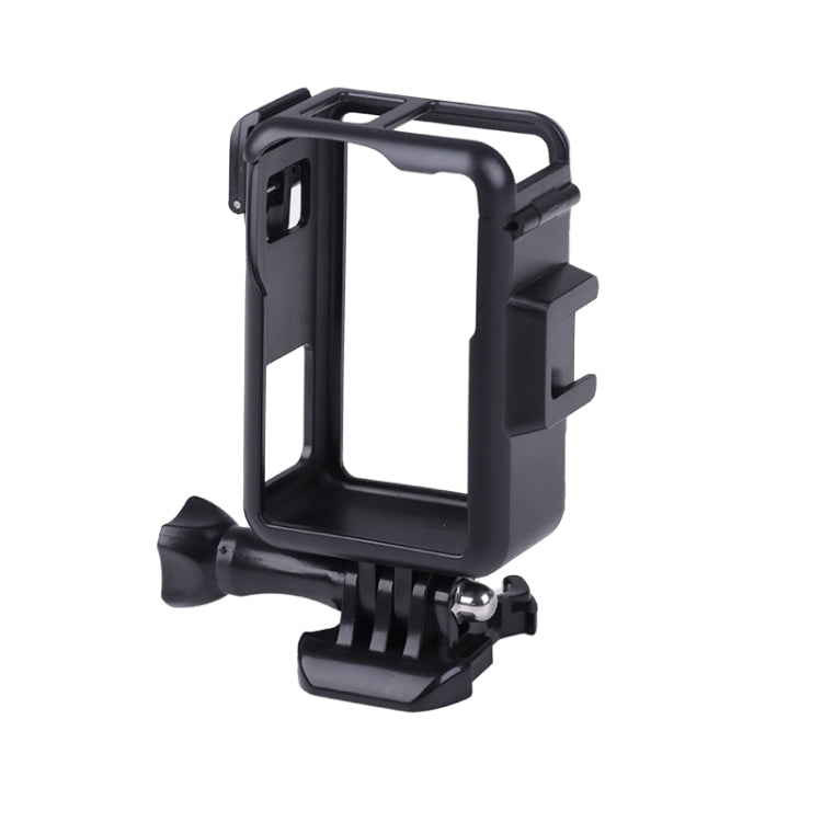For DJI Osmo Action 3 Vertical Plastic Protective Frame Cage with Cold Shoes, For DJI Osmo Action 3