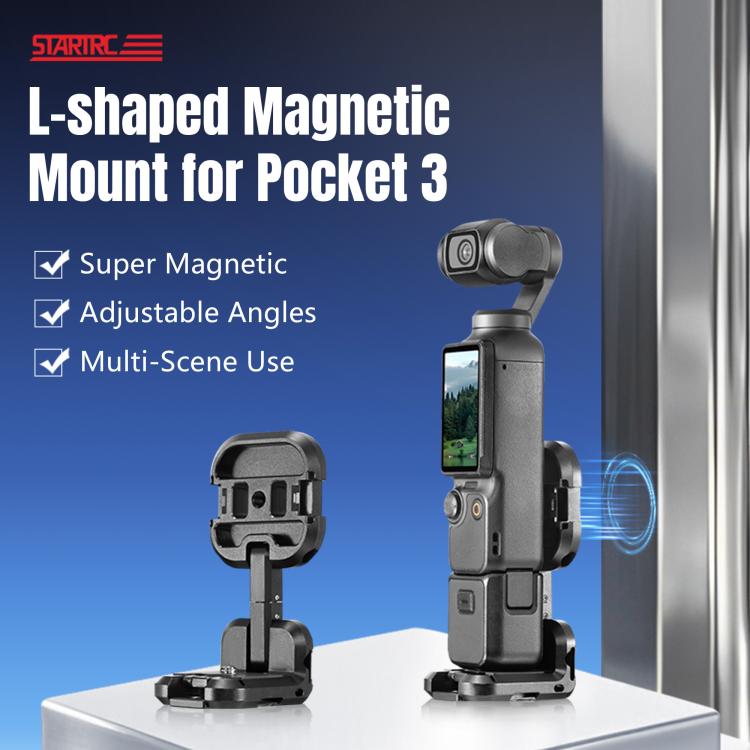 For DJI Osmo Pocket 3 STARTRC Metal L-shaped Expansion Bracket, For DJI Osmo Pocket 3