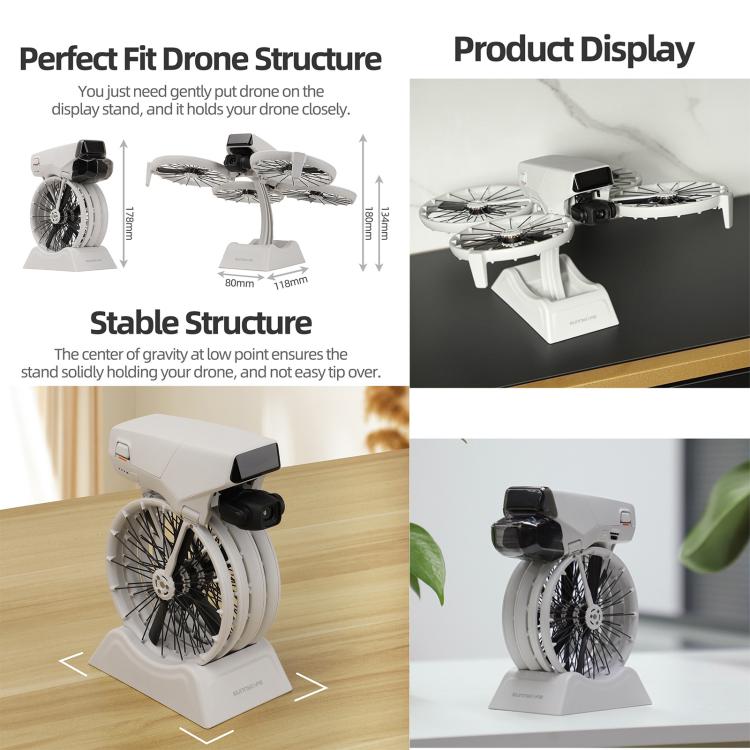 For DJI Flip Sunnylife 2 in 1 Desktop Display Stand Drone Base Mount Exhibition Base Bracket, For DJI Flip