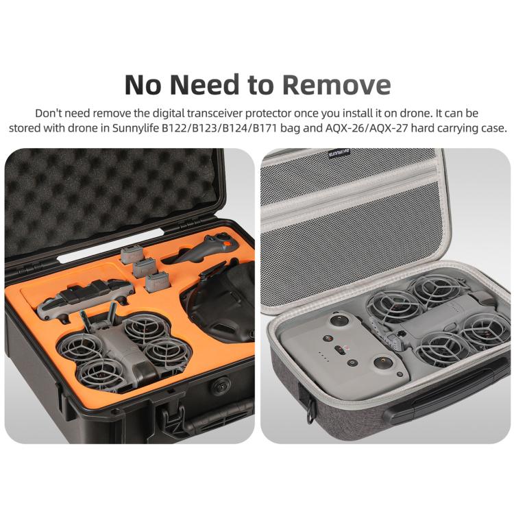 For DJI Neo 2 Sunnylife Hollow Design Digital Transceiver Protector Crash-Proof Digital Transceiver Cover