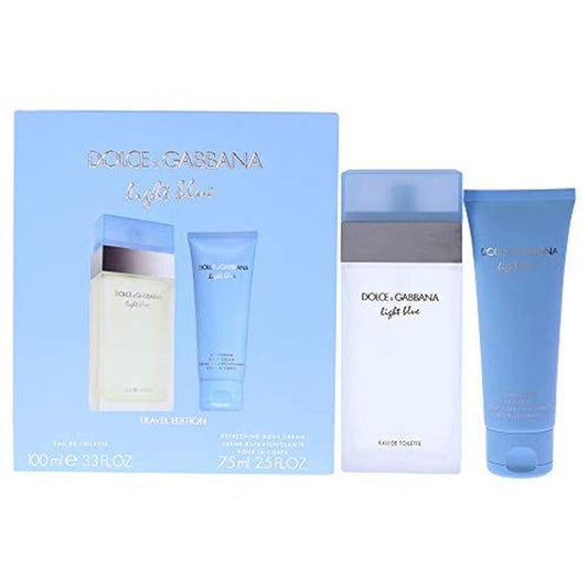 Dolce & Gabbana Light Blue Gift Set 100ml EDT + 75ml Body Cream