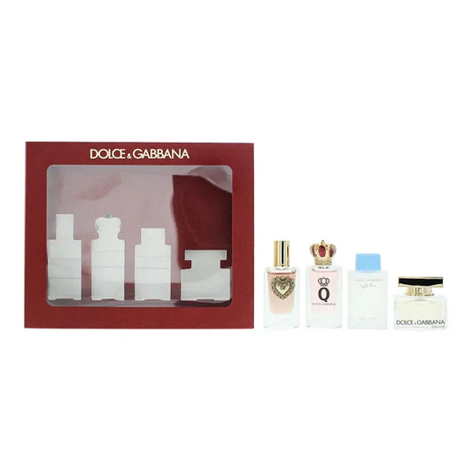 Dolce & Gabbana Miniatures Gift Set - Devotion EDP -  5ml - Q EDP - 5ml - Light Blue EDT - 4.5ml - The One EDP - 5ml