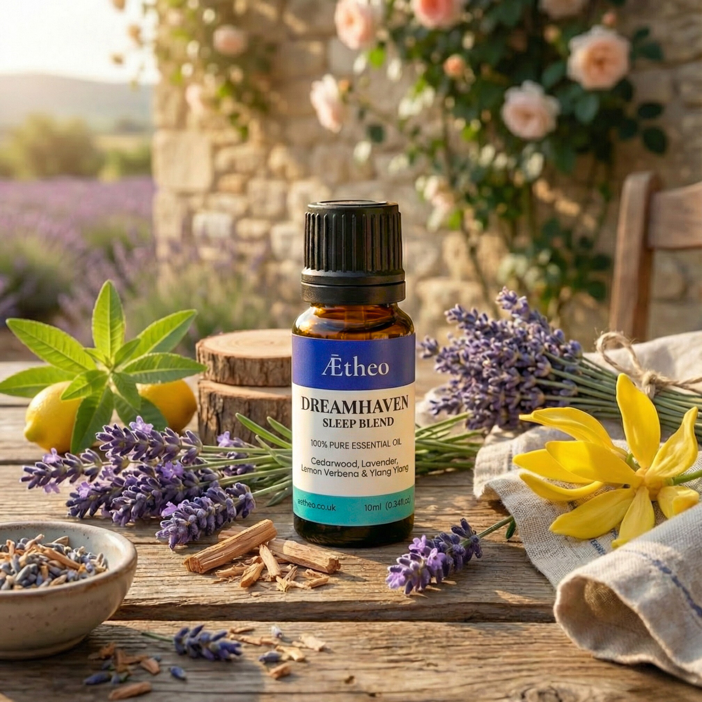 Aetheo Dreamhaven Essential Oil Blend — Cedarwood, Lavender, Ylang Ylang