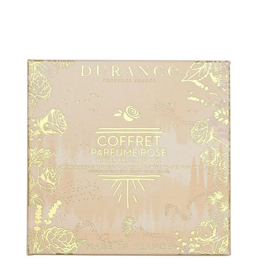 Durance Provence France Rose Petal Gift Set 75ml Rose Petal Shower Gel + 125g Rose Petal Soap + 30ml Rose Petal Hand Cream + 50ml Rose Bud Pillow Spray