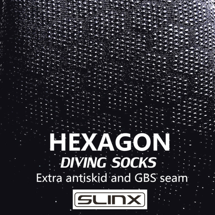 SLINX 1702 3mm Neoprene Non-slip Warm Diving Socks, S, M, L, XL