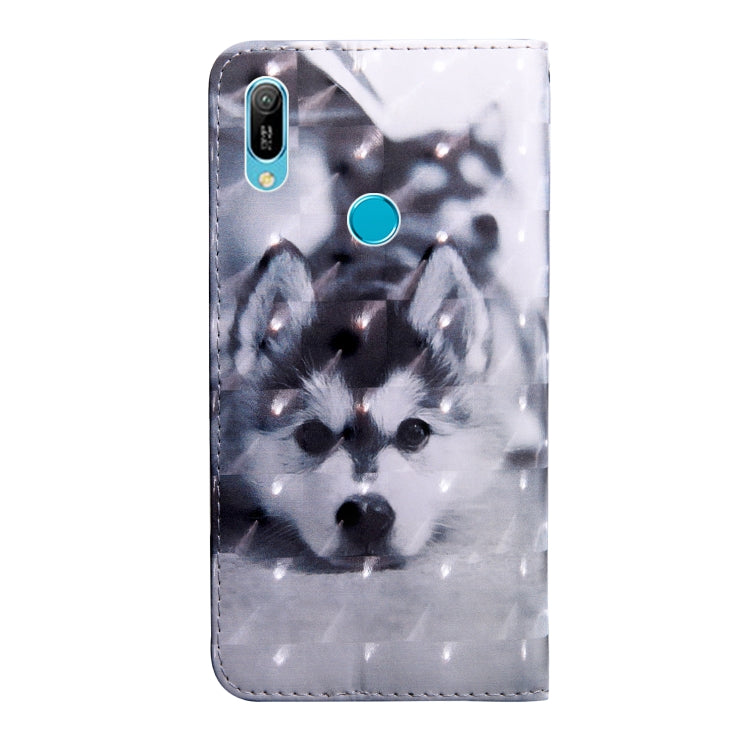 3D Painting Pattern Coloured Drawing Horizontal Flip TPU + PU Leather Case with Holder & Card Slots & Wallet, For Huawei P Smart Z, For Huawei Honor 8A Pro