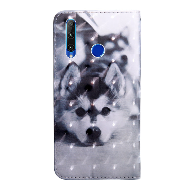 3D Painting Pattern Coloured Drawing Horizontal Flip TPU + PU Leather Case with Holder & Card Slots & Wallet, For Huawei Honor 20i, For Huawei Honor 10i