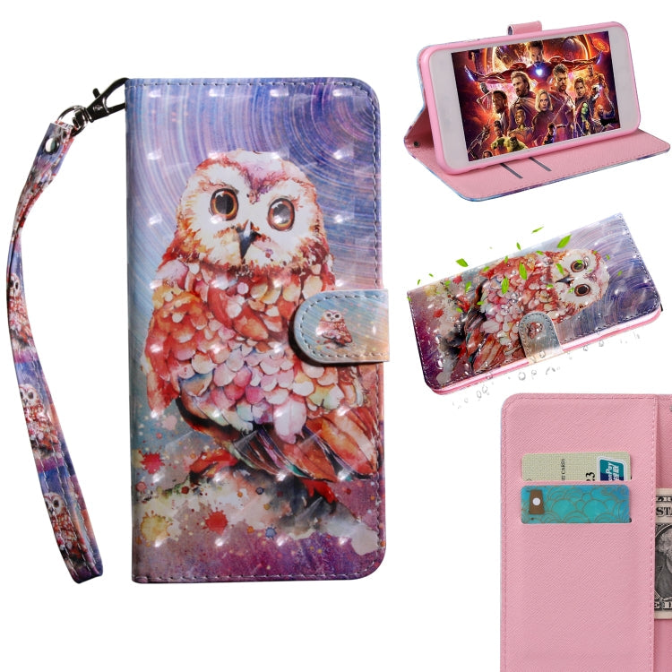 3D Painting Pattern Coloured Drawing Horizontal Flip TPU + PU Leather Case with Holder & Card Slots & Wallet, For iPhone 6 / 6S, For iPhone 6 Plus