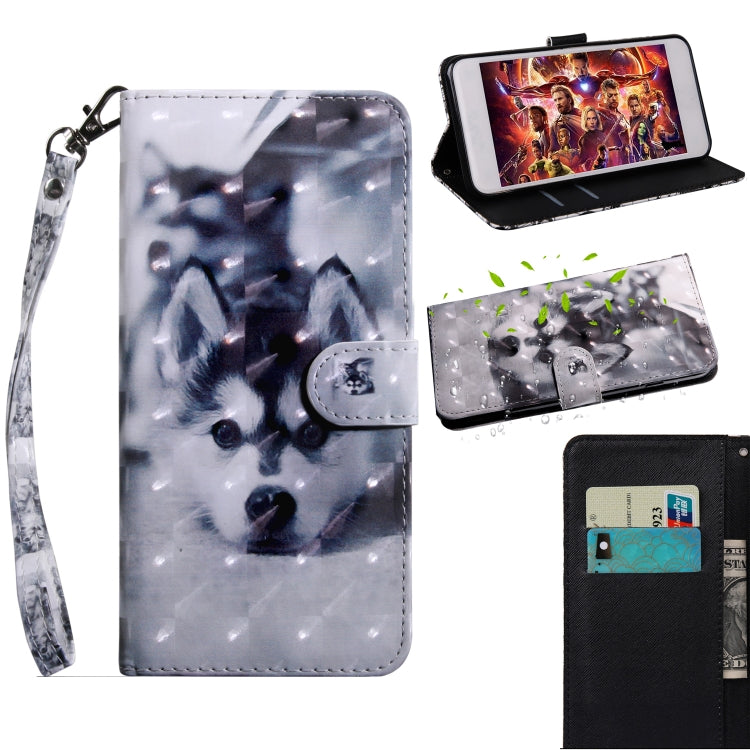 3D Painting Pattern Coloured Drawing Horizontal Flip TPU + PU Leather Case with Holder & Card Slots & Wallet, For iPhone 6 / 6S, For iPhone 6 Plus