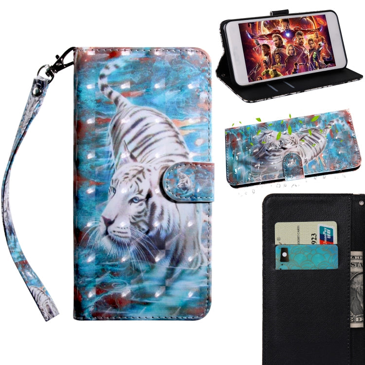 3D Painting Pattern Coloured Drawing Horizontal Flip TPU + PU Leather Case with Holder & Card Slots & Wallet, For iPhone 6 / 6S, For iPhone 6 Plus