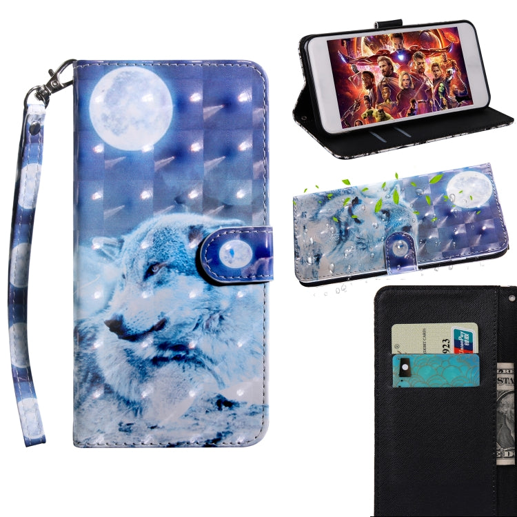 3D Painting Pattern Coloured Drawing Horizontal Flip TPU + PU Leather Case with Holder & Card Slots & Wallet, For iPhone XS Max, For iPhone X / XS