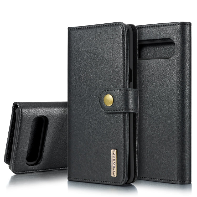 DG.MING Crazy Horse Texture Flip Detachable Magnetic Leather Case with Holder & Card Slots & Wallet, for Galaxy S10 5G