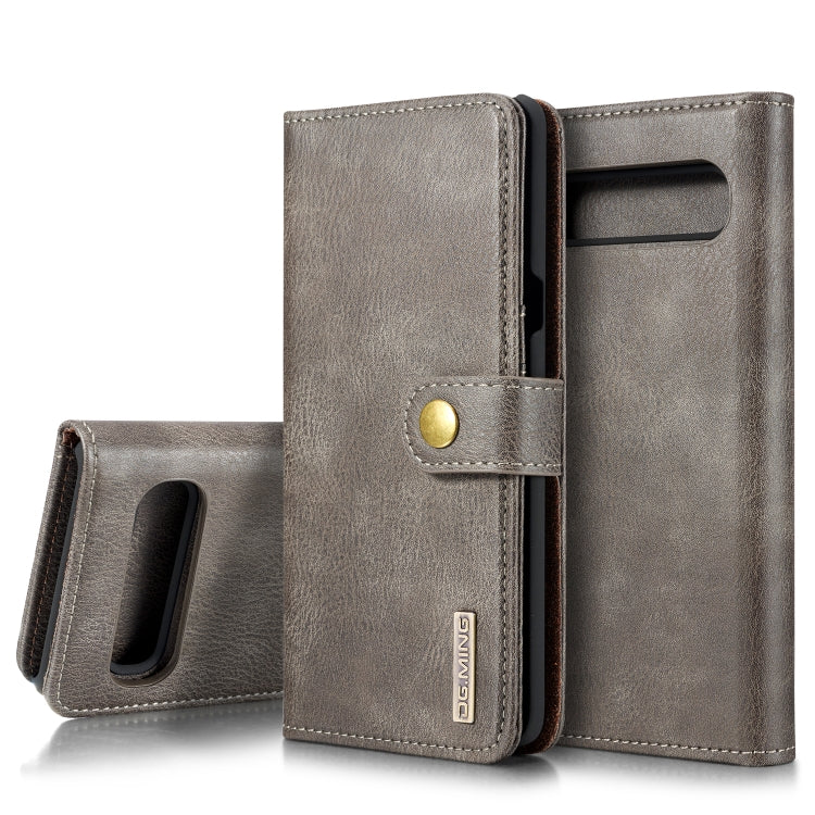 DG.MING Crazy Horse Texture Flip Detachable Magnetic Leather Case with Holder & Card Slots & Wallet, for Galaxy S10 5G