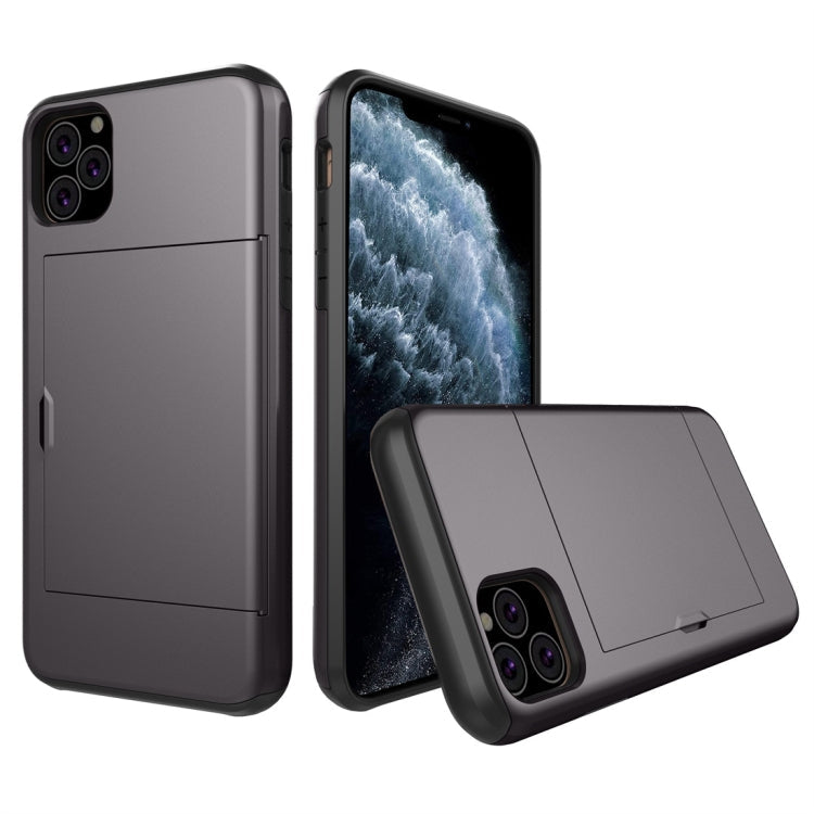 Shockproof Rugged Armor Protective Case with Card Slot, For iPhone 11 Pro