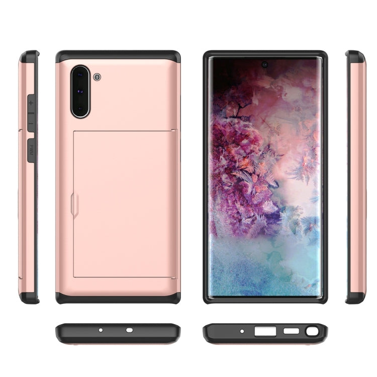 Shockproof Rugged Armor Protective Case with Card Slot, For Galaxy Note 10, For Galaxy Note 10 Pro
