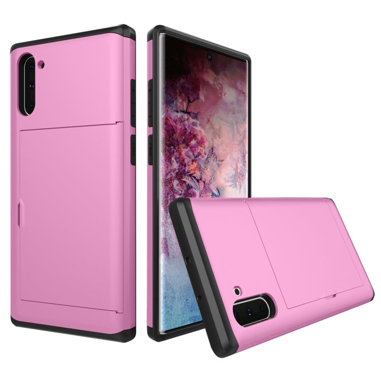 Shockproof Rugged Armor Protective Case with Card Slot, For Galaxy Note 10, For Galaxy Note 10 Pro