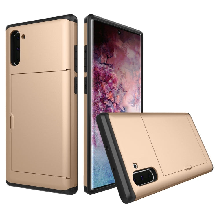 Shockproof Rugged Armor Protective Case with Card Slot, For Galaxy Note 10, For Galaxy Note 10 Pro